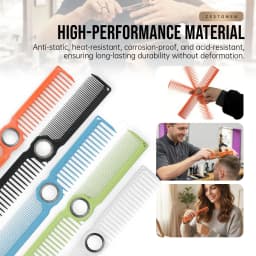 360 ° Bearing Rotating Hair Comb Antistatic Double Sided Heat Resistant Hair Clipper Comb Salon Lightweight Hairdressing Tool