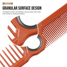 360 ° Bearing Rotating Hair Comb Antistatic Double Sided Heat Resistant Hair Clipper Comb Salon Lightweight Hairdressing Tool