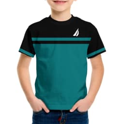 Kids Clothes Simple Striped 3D Digital Print Round Neck Short Sleeved T-Shirt Top Fashion Comfortable Top Clothes for Children