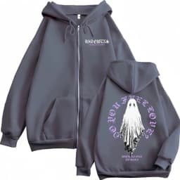 Rock Band Bad Omens Tour 2026 Zipper Hoodie Gothic Fashion Zip Up Pullovers Men Women Casual Long Sleeve Sweatshirts Streetwear
