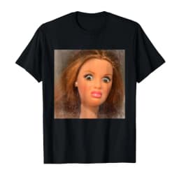 Funny Disgusting Doll Face Meme T-shirt for Men Women T Shirts Short Sleeve Tops Casual Shirts for Women Ladies Clothes T-shirt