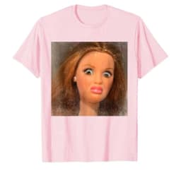 Funny Disgusting Doll Face Meme T-shirt for Men Women T Shirts Short Sleeve Tops Casual Shirts for Women Ladies Clothes T-shirt