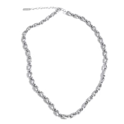 Yhpup Stainless Steel Chain Necklace for Women Summer Trendy Personality Texture Collar Neck Fashion Jewelry PVD Waterproof