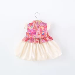 Baby Dresses Summer Floral Chinese-Style Girls Dresses Adorable Cheongsam-Style Baby Girls Dresses