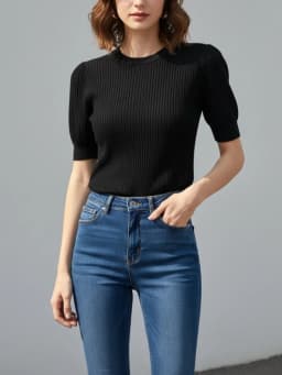 Zjaiss 2026 Korean Summer Women T Shirts Female Knit Casual Streetwear Tees Basic Solid Young Cool Tops