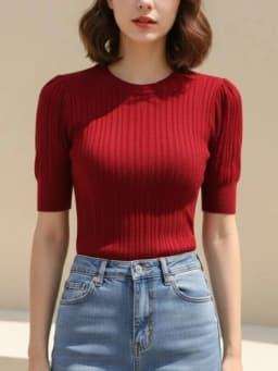 Zjaiss 2026 Korean Summer Women T Shirts Female Knit Casual Streetwear Tees Basic Solid Young Cool Tops