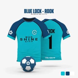 Blue Lock Manshine City animation Cosplay men's summer short-sleeved T-shirt with custom name and number 2026 women's T-shirt