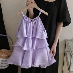 Fashion Baby Girl Princess Silk Dress Infant Toddler Child Ruffled Vestido Sleeveless Frock Summer Casual Baby Clothes