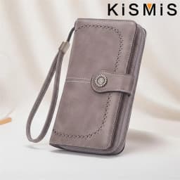 Fashion Texture Women s High Quality RFID Anti Theft Leather Wallet Long Multi Card Wrist Bag