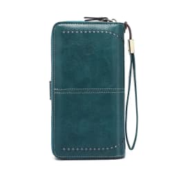 Fashion Texture Women s High Quality RFID Anti Theft Leather Wallet Long Multi Card Wrist Bag