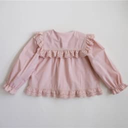 WT2802 Sweet Princess Shirt for Girls New Arrival Baby Clothing Spring Season Children's Puff Sleeve Doll Collar Top