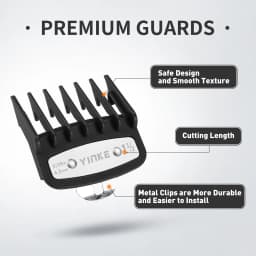 Premium Clipper Guards Set 10 Cutting Guides(1/16" to 1") Fits with Most Wahl Clippers,Replacement Guards for Wahl Hair Clippers