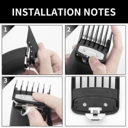 Premium Clipper Guards Set 10 Cutting Guides(1/16" to 1") Fits with Most Wahl Clippers,Replacement Guards for Wahl Hair Clippers