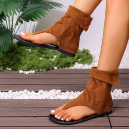 Wasteland Style Toe-Slip Sandals for Women with Pants Boots, 2026 Summer High-End Sandals