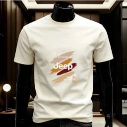 Summer Jeep High-Quality T-Shirt, with a Round Neckline, Made of Pure Cotton, Breathable and Comfortable. Men's Casual Style, Wi