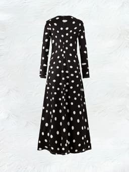 Long Sleeve Dress for Women Casual Solid Color A Line Midi Dress Fall Winter Fashion Elegant Office Wear Comfortable Stretchy