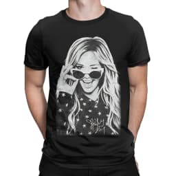 Hilarys Duffs Cartoon Lizzies T Shirt for Men Women 100% Cotton Funny T-Shirts Crew Neck  Tees Short Sleeve Clothing Summer