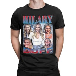 Hilarys Duffs Cartoon Lizzies T Shirt for Men Women 100% Cotton Funny T-Shirts Crew Neck  Tees Short Sleeve Clothing Summer