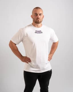 New GYM Demand Greatness True-Fit Men's Meet Shirt High-end Luxury Unisex Style Both of Men and Women