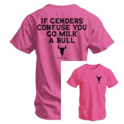 If Genders Confuse You Go Milk A Bull Men's Tee - Combat Iron Military T-shirt - Suitable for Sports Wear Comfortable To Wear