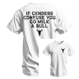 If Genders Confuse You Go Milk A Bull Men's Tee - Combat Iron Military T-shirt - Suitable for Sports Wear Comfortable To Wear