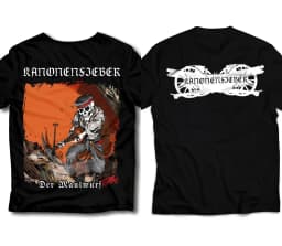 2026 New Rock Punk Tops Gothic Dark Heavy Metal T-shirt Kanonenfieber Pirnt Casual Cotton Streetwear Female Male Clothes Unisex
