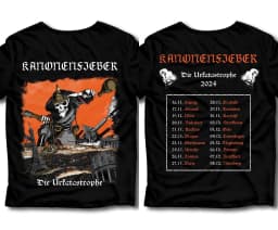 2026 New Rock Punk Tops Gothic Dark Heavy Metal T-shirt Kanonenfieber Pirnt Casual Cotton Streetwear Female Male Clothes Unisex