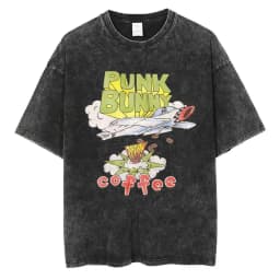 Washed Vintage Punk Band Green Day Cartoon Funny Merch T-shirt Men Women Clothing Rock Oversized T Shirts Men's Fashion T-shirts