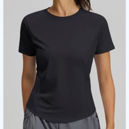 2026 Summer Hot New Women's Sports T-Shirt Outdoor Running Short Sleeve Blue Crewneck Back Mesh Breathable Quick-drying Base Top
