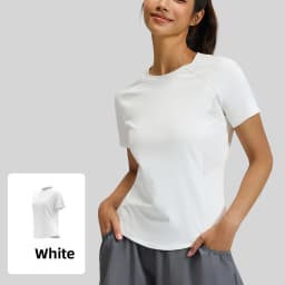 2026 Summer Hot New Women's Sports T-Shirt Outdoor Running Short Sleeve Blue Crewneck Back Mesh Breathable Quick-drying Base Top