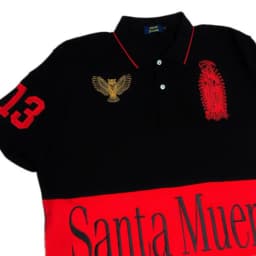 2026 Summer Men's High Street Fashion Embroidery Button Lapel Short Sleeve T-Shirt American Vintage Harajuku Tops Y2k Clothing