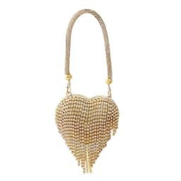 Heart Shape Retro Envelope Bag Luxury Design Bling Style Mini Bag Small Size Rhinestones Evening Clutch Evening Events