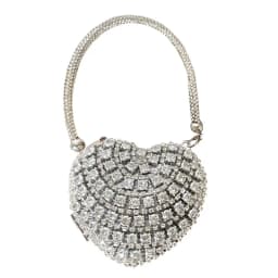 Heart Shape Retro Envelope Bag Luxury Design Bling Style Mini Bag Small Size Rhinestones Evening Clutch Evening Events