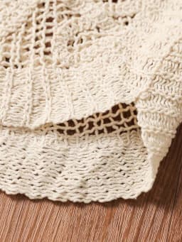 Crochet Vest Top Sheer Floral Embroidered Lace Tank Sleeveless Blouse Openwork Mesh Top Retro Boho Summer Beach Vacation Outfit