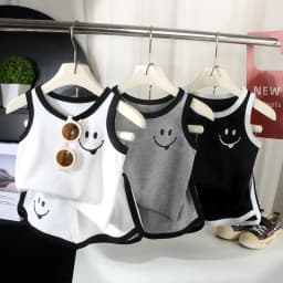 Children Sets Kids Clothes Boys Vest Suit Summer Children Clothing Cotton T-shirts Shorts Tanks Top Sleeveless
