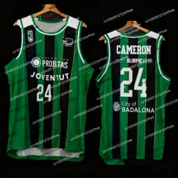 25/26 Joventut Badalona Basketball Game Jersey Vest 2026 Spain Basketball Jersey Kids Basketball Sports Quick-Dry T-Shirt
