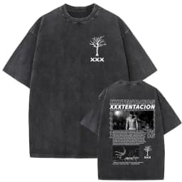 Vintage Washed XXXTentacion Music Album 2026 Print T Shirts Men's Women Hip Hop Fashion Cotton Short Sleeve T-shirts Streetwear
