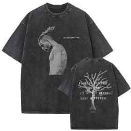 Vintage Washed XXXTentacion Music Album 2026 Print T Shirts Men's Women Hip Hop Fashion Cotton Short Sleeve T-shirts Streetwear