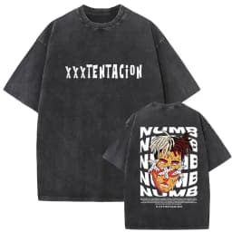 Vintage Washed XXXTentacion Music Album 2026 Print T Shirts Men's Women Hip Hop Fashion Cotton Short Sleeve T-shirts Streetwear