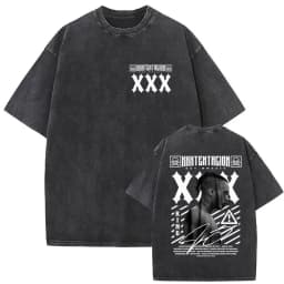 Vintage Washed XXXTentacion Music Album 2026 Print T Shirts Men's Women Hip Hop Fashion Cotton Short Sleeve T-shirts Streetwear