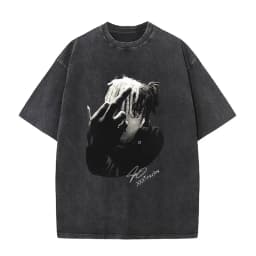Vintage Washed XXXTentacion Music Album 2026 Print T Shirts Men's Women Hip Hop Fashion Cotton Short Sleeve T-shirts Streetwear
