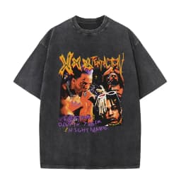 Vintage Washed XXXTentacion Music Album 2026 Print T Shirts Men's Women Hip Hop Fashion Cotton Short Sleeve T-shirts Streetwear