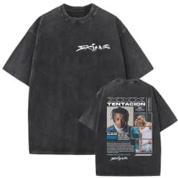 Vintage Washed XXXTentacion Music Album 2026 Print T Shirts Men's Women Hip Hop Fashion Cotton Short Sleeve T-shirts Streetwear