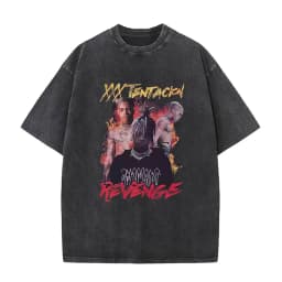 Vintage Washed XXXTentacion Music Album 2026 Print T Shirts Men's Women Hip Hop Fashion Cotton Short Sleeve T-shirts Streetwear