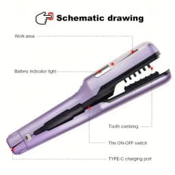 Hair Ends Trimmer Split Remover Dry Damaged Brittle Professional Automatic Trim Split for Women Cordless Hair Cutting Machine