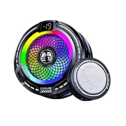 FS18 Mobile Phone Cooler 30W AI Smart Temperature Control TEC Semiconductor Cooling Fan Radiator with RGB Light for IOS Android
