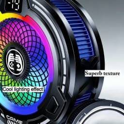 FS18 Mobile Phone Cooler 30W AI Smart Temperature Control TEC Semiconductor Cooling Fan Radiator with RGB Light for IOS Android