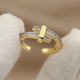 New Fashion Brand Jewelry Crystal Star Open Rings Elegant Geometric Crystal Bamboo Rings for Women Gift Accessories Sexy