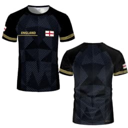 2026 New England Flag Printed Jersey Fashion Casual Streetwear Short Sleeve Top Men's And Women's Soccer Training O-Neck T-shirt