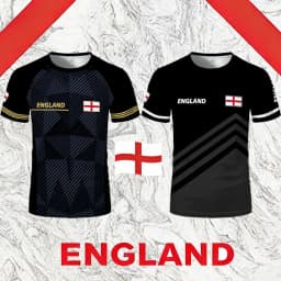 2026 New England Flag Printed Jersey Fashion Casual Streetwear Short Sleeve Top Men's And Women's Soccer Training O-Neck T-shirt